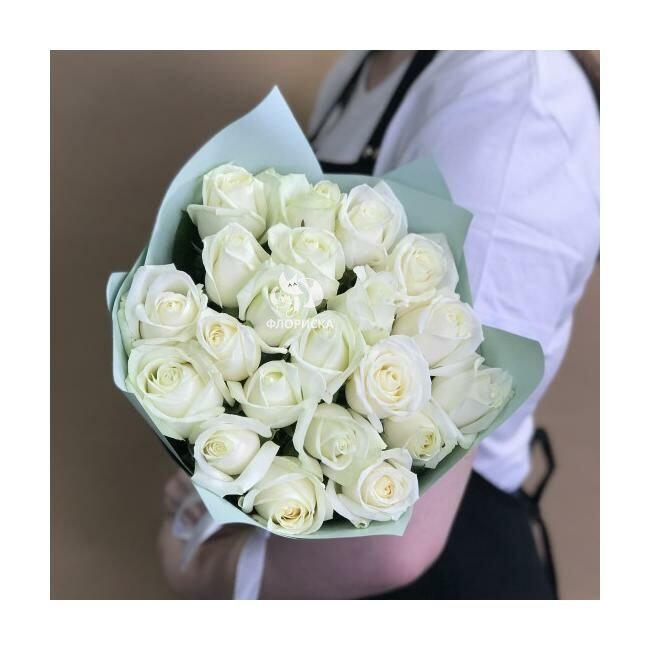 Букет из белых роз &laquo;Одна и навсегда&raquo;