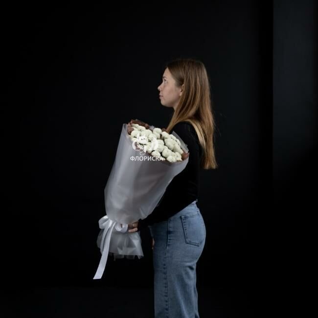 Букет из хризантем &laquo;Зефирки&raquo;