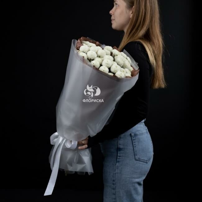 Букет из хризантем &laquo;Зефирки&raquo;