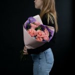 Букет из 7 розовых роз &laquo;Приятный&raquo;