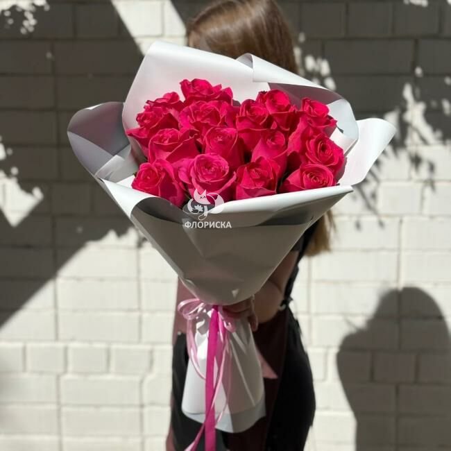 Букет из 15 розовых роз &laquo;Все лучшее в тебе&raquo;