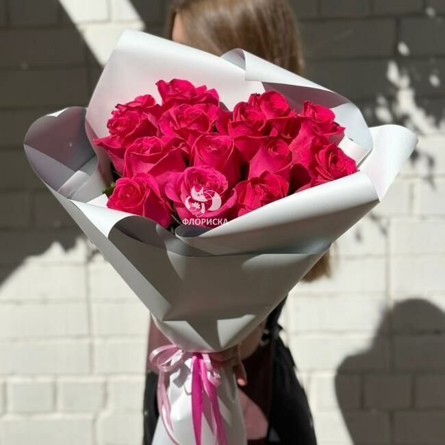 Букет из 15 розовых роз &laquo;Все лучшее в тебе&raquo;