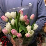 Букет с тюльпанами &laquo;За красоту твою&raquo;