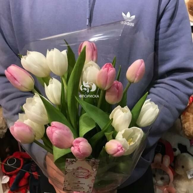 Букет с тюльпанами &laquo;За красоту твою&raquo;