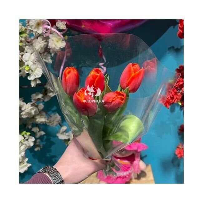 Букет с тюльпанами &laquo;Момент&raquo;