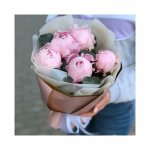 Букет с пионами &laquo;Улыбка&raquo;