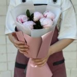 Букет с пионами &laquo;Улыбка&raquo;