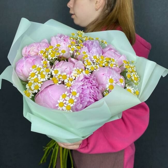 Букет из пионов &laquo;Самой нежной и любимой&raquo;