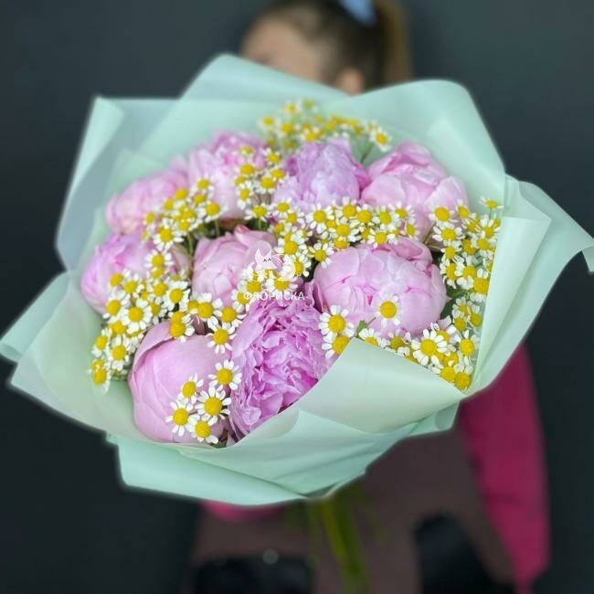 Букет из пионов &laquo;Самой нежной и любимой&raquo;