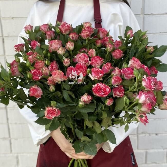 Букет с кустовой розы &laquo;Небесное облако&raquo;