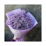 Букет с гипсофилой &laquo;Сиреневый сон&raquo;