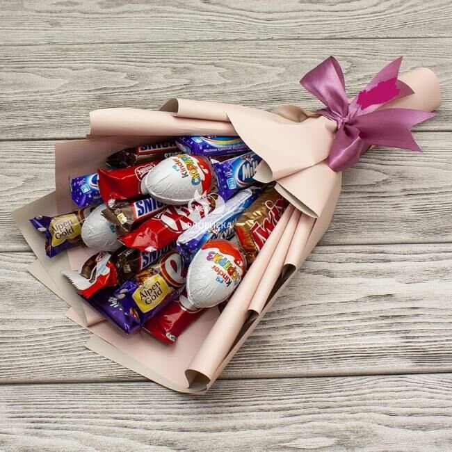 Съедобный букет &laquo;Микс конфет&raquo;