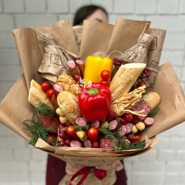 Съедобный букет &laquo;Колбаска&raquo;