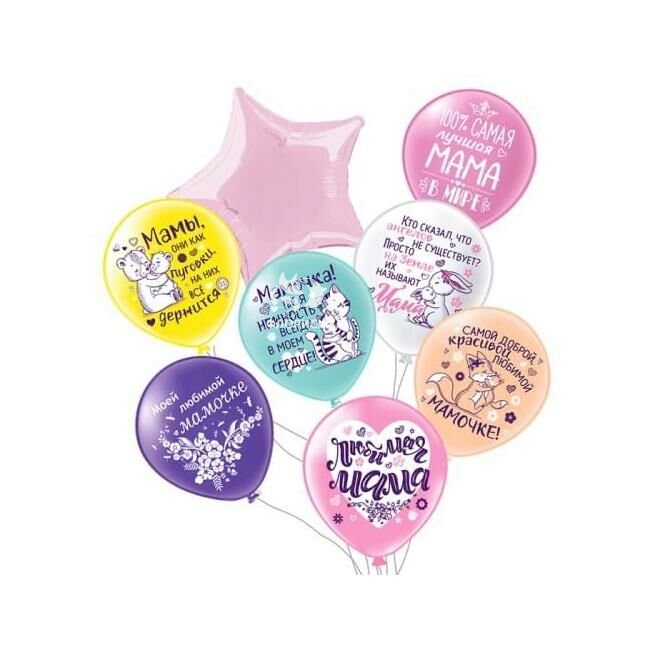 Композиция из шаров &laquo;Мамуля&raquo;