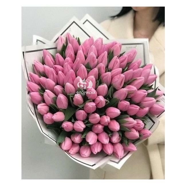 Букеты с тюльпанами &laquo;Розовый зефир&raquo;