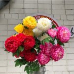 Букет искусственный &laquo;&lrm;Большой пион&raquo;