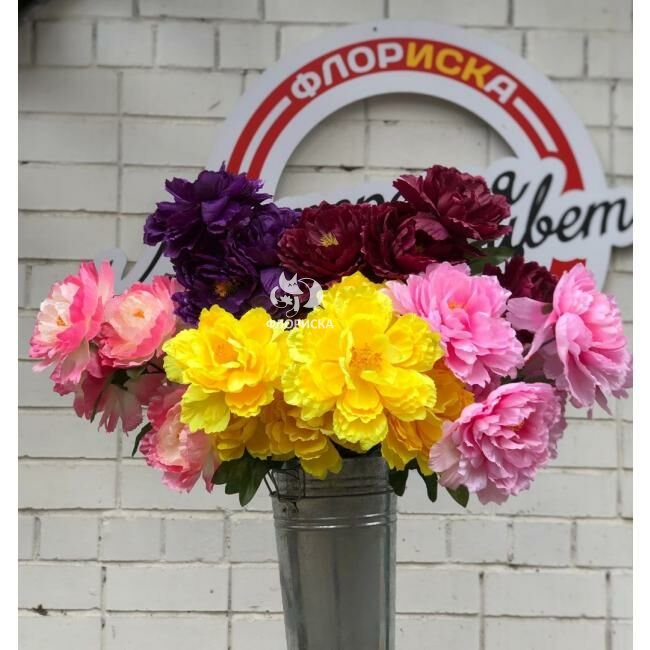 Букет искусственный &laquo;&lrm;Пион&raquo;