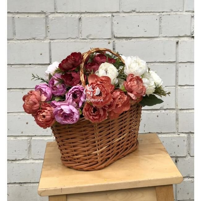 Букет искусственный &laquo;&lrm;Нежный пион&raquo;