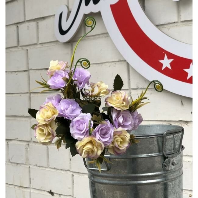 Букет искусственный &laquo;&lrm;Кустовая роза &raquo;