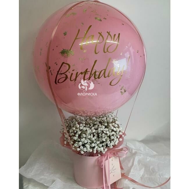 Цветы в коробке  &laquo;Розовые мечты&raquo;