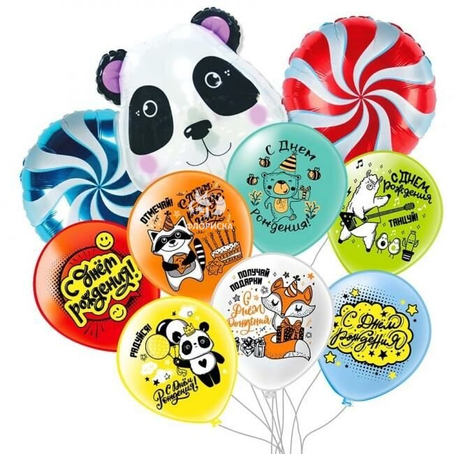 Композиция из шаров &laquo;Панда&raquo;