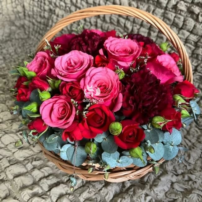 Цветы в корзине &laquo;Лучик&raquo;