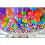 Воздушные шары под потолок &laquo;Разноцветные&raquo;