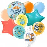 Связка шаров &laquo;С днём рождения&raquo;