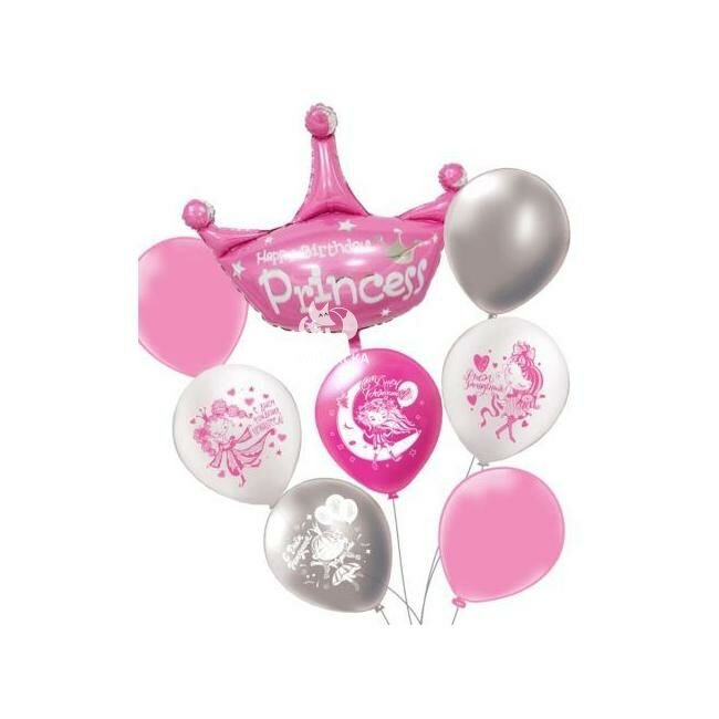 Композиция из шаров розовая &laquo;Принцесса&raquo;