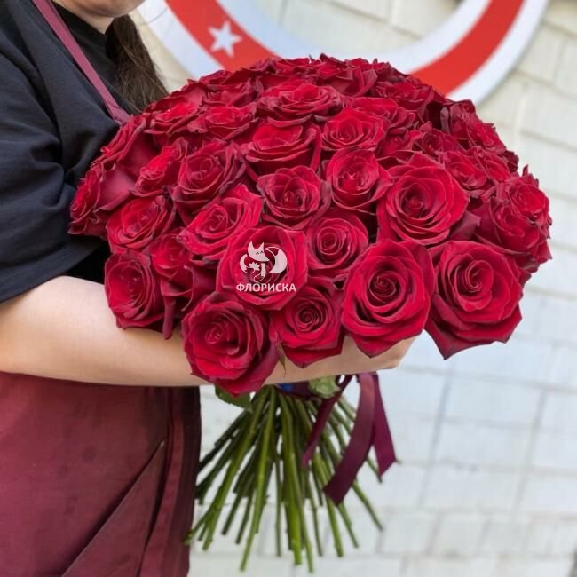71 красная роза &laquo;Величественная&raquo;