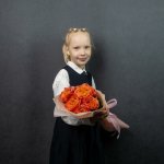 Букет из роз &laquo;Пора в школу&raquo;