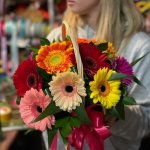 Цветы в корзине  &laquo;Солнечный&raquo;