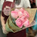 Букет с ранункулюсами &laquo;Зефир&raquo;