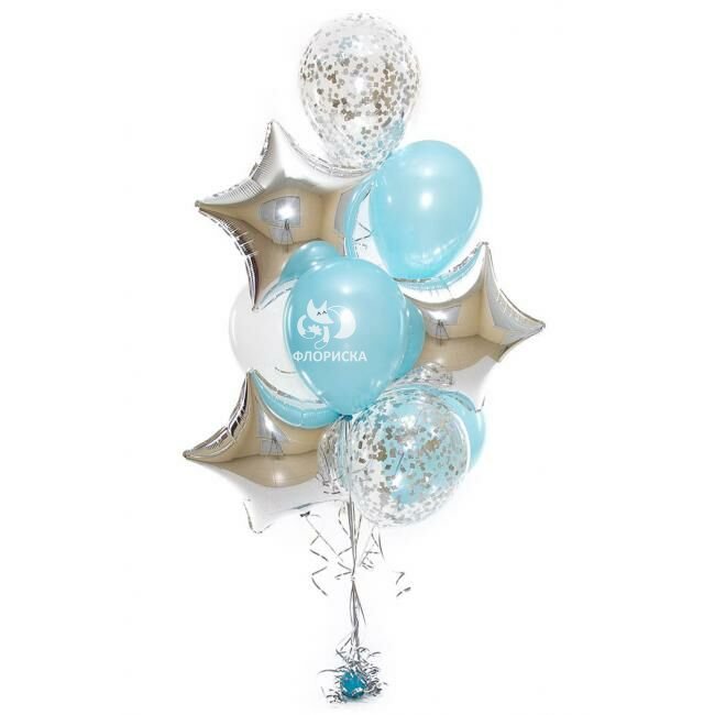 Композиция из шаров &laquo;Нежный праздник&raquo;