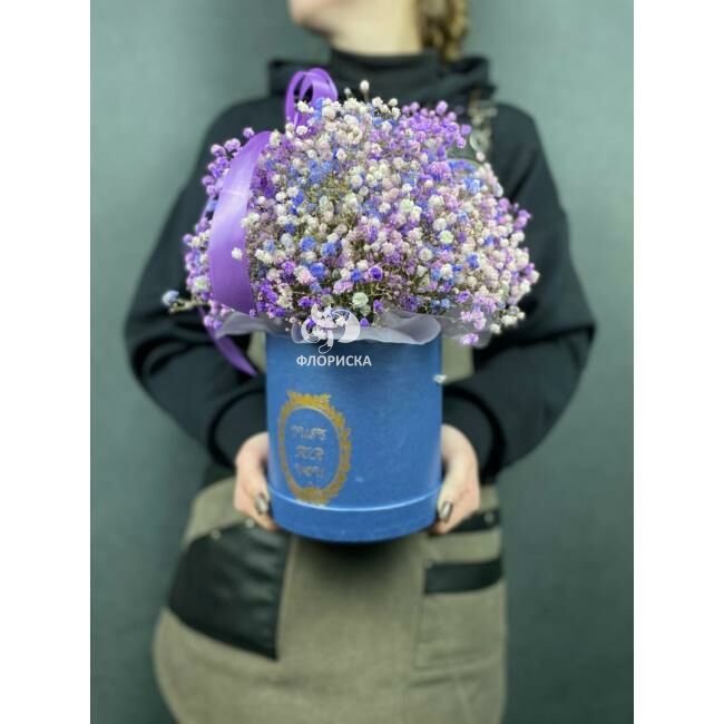 Цветы в коробке &laquo;Туман&raquo;