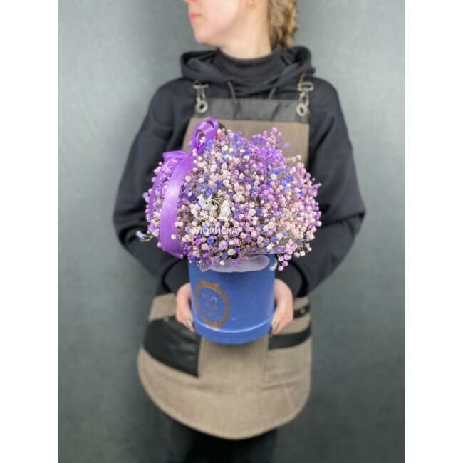 Цветы в коробке &laquo;Туман&raquo;