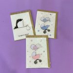 Открытка ручной работы  &laquo;С Рождением&raquo;