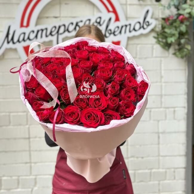 Букет с розами &laquo;Восхищение&raquo;