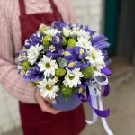 Цветы в коробке &laquo;Ирис&raquo;