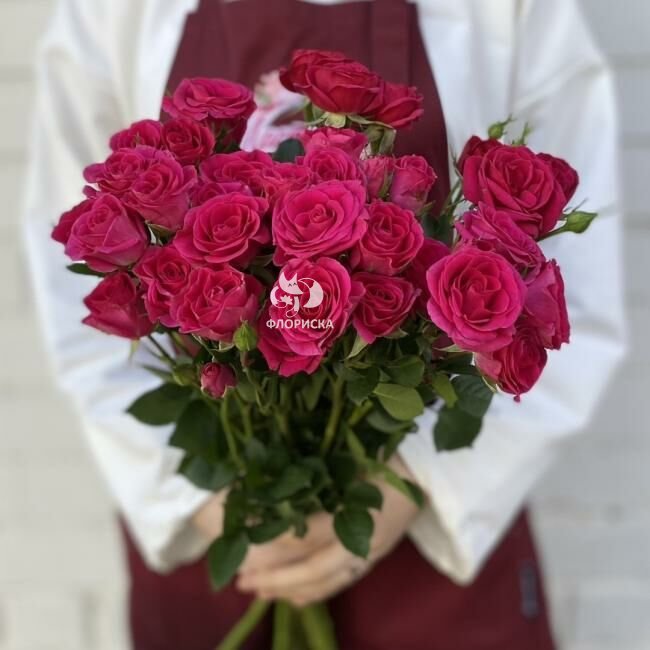 Кустовая роза &laquo;Малиновая&raquo;