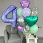 Композиция из шаров &laquo;Четыре&raquo;