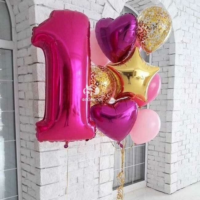 Композиция из шаров &laquo;Один&raquo;