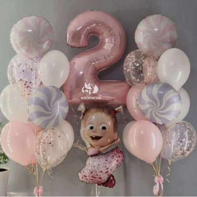 Композиция из шаров &laquo;Маша&raquo;