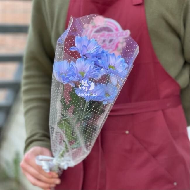 Букет с хризантемами &laquo;Легкость&raquo;