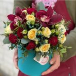 Цветы в коробке &laquo;Вдыхая осень&raquo;