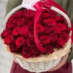 Цветы в корзине  &laquo;Соблазн&raquo;