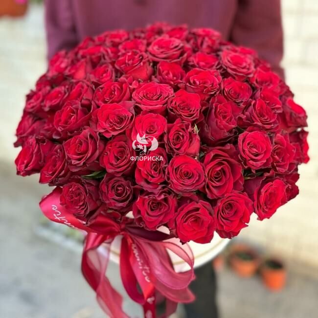 Цветы в коробке &laquo;Романтика&raquo;