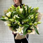Букет из 15 лилий &laquo;Мысли о тебе&raquo;&lrm;