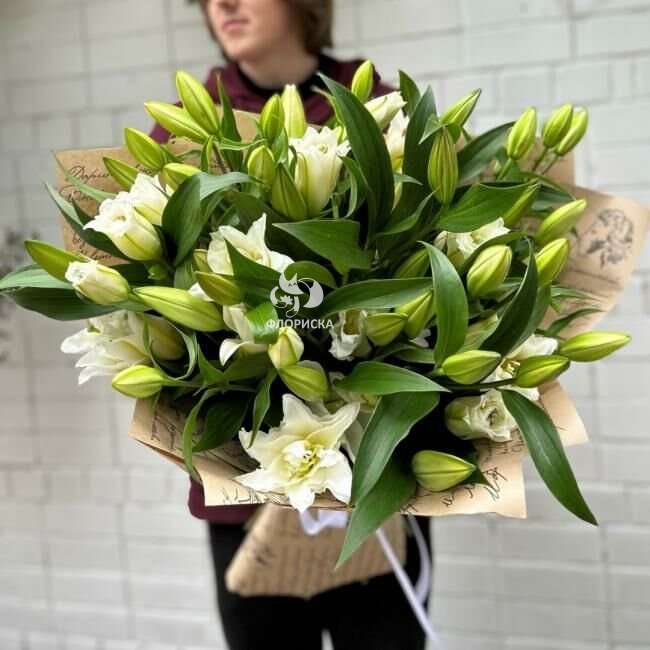 Букет из 15 лилий &laquo;Мысли о тебе&raquo;&lrm;