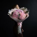 Букет из 5 розовых гортензий &laquo;Счастье розового цвета&raquo;